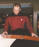 Rob dressed as a Star Trek Captain from ST:TNG